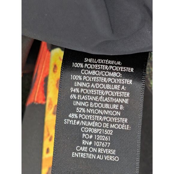 Alice + Olivia Butterfly Print Ball Gown Dress Bubble Hem Open Back Size 10 - Picture 9 of 13